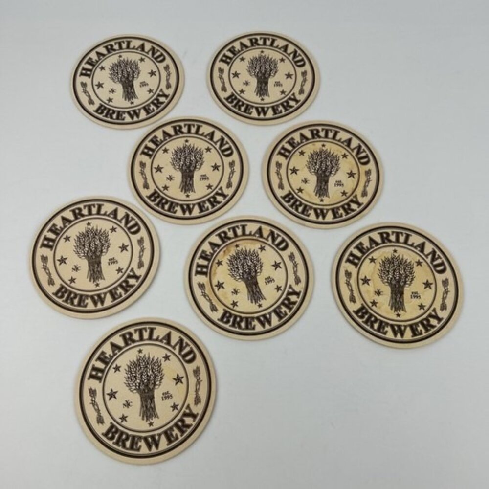 Heartland Brewery Beer Coasters - 8 - New York City